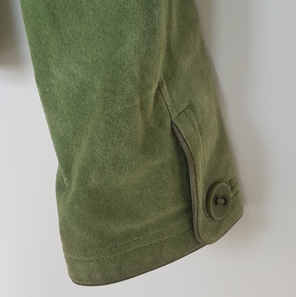 [LE CHÂTEAU] Green Suede Jacket - Picture 6 of 13